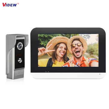 VIDEW 7 Inch Touch Screen Video Interfon, Usa Telefon Sonerie cu Camera Viziune de Noapte rezistent la apa Usa de Intrare de Sistem pentru Villa