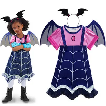 2020 Fata Vampir Cosplay, Costume de Vară pentru Copii de Vampir Party Dress up Haine de Fete de Halloween, Crăciun, Cadou de Ziua de nastere