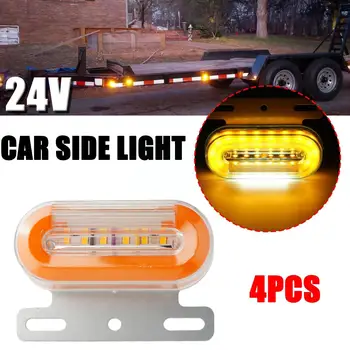 4buc 24V 12 LED-uri Auto Camion de poziție Laterale Lumini Auto Externă Lampa de Avertizare Coada de Lumină Indicator Camion 3 Trailer Lumini de Semnal M F7G2