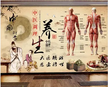3d tapet personalizat cu fotografie, pictură murală Medicina Tradițională Chineză Centrul de Sănătate cameră decor acasă 3d foto tapet pe perete