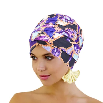 Design-africană Văl lung eșarfă Cap de Evreu Headcover Turban șal Warp Păr African Headwrap Boem Headwrap Chimie bumbac