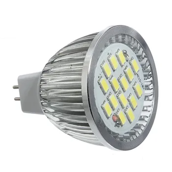 1buc 5630 SMD LED Lampă Bec MR16 6W Alb Pur lumina Reflectoarelor cu LED-Spot Bec 12V 480-530LM de Economisire a Energiei Lumini pentru Acasă