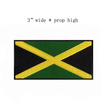 Jamaica Fier Pe Broderie Flag Patch-Uri Logo-Uri 3