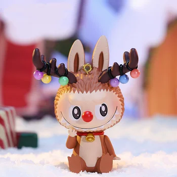 Autentic Popmart Labubu Crăciun Serie Orb Cutie De Acțiune Figura Anime Cutie Mister Model De Păpușă Gril Cadou De Ziua Caixas Supresas