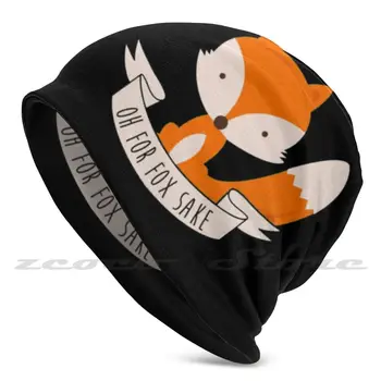 Oh, Pentru Fox Dragul Pălărie Tricot Capac De Acoperire Moale Elasticitatea Sporturi În Aer Liber De Agrement Vulpe Vulpi Oh Pentru Fox Dumnezeu Pentru Fox Dragul Fox Dumnezeu