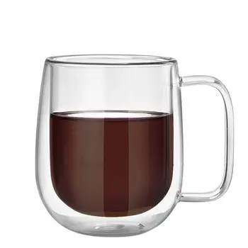 Noul Perete Dublu Împușcat Vin Bere Pahar cu Perete Dublu de Cafea Espresso Cup Set de Ceai Cana de 250ml Rezistente la Căldură Ceașcă de ceai Ochelari de Creatie