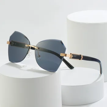 Fără ramă Felii Colorate ochelari de Soare Pentru Femei Brand, Design de Lux de Moda de sex Feminin Doamnelor Vara de Conducere Protectie UV Ochelari 2022