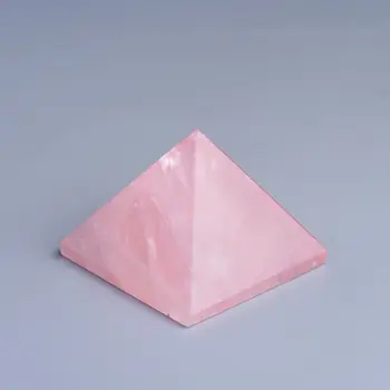 1buc Naturale Cuart roz Piramida de Piatră de Cristal Feng Shui Vindecare Specimene