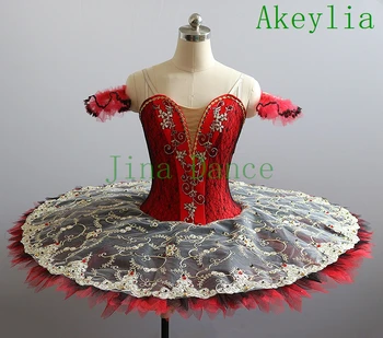 Flower Fairy Romance La Esmeralda Balet Profesionist Costum De Balet Pentru Copii Fete Balerina Sugar Plum Fairy Tutu Rosu