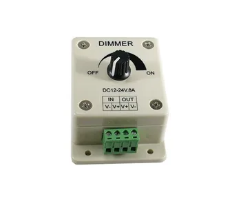 LED Dimmer Switch 12-24V 8A 96W Reglabil Luminozitatea LED Dimmer controller pentru banda de lumină