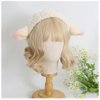 Design Original oi urechi de pluș beretă de lână de miel Lolita hand-made Japoneză Sora Moale Bereta Lolita Fată Drăguț Dulce All-meci