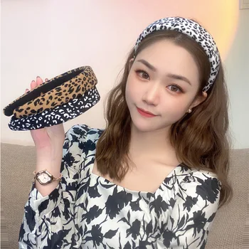 Leopard de imprimare bentita coreean student ac de păr se spală noi ins dulce accesorii de par mic textură proaspătă burete bandă femei
