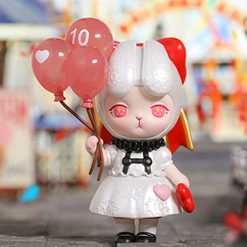 POP-MART a 10-a Aniversare Limitat Orb Caseta de Jucărie Caja Ciega Drăguț Kawaii Birou Personaj Anime Modelul de Fata Ziua de nastere Cadou Cutia Misterelor