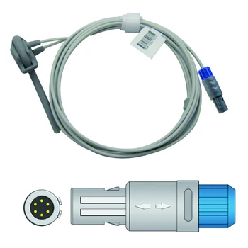 Compatibil MINDRAY MEC 1000/2000,PM 7000/8000/9000 Tip de Monitor Sonda Spo2 Senzor, Reutilizabile Sânge cu Oxigen Spo2 Senzor Cablu
