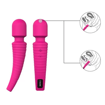 Puternic 9 Viteza Vibrator punctul G,USB Reîncărcat Magic Wand Massager, rezistent la apa Vibratoare Jucarii Sexuale Pentru Femei Adulte