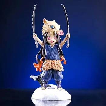 19cm Anime Demon Slayer Figura Kamado Nezuko PENTRU că Grandista Hashibira Inosuke PVC figurina de Colectie Model Jucării Copil Cadou