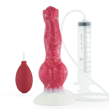 Vibrator Câine Animal Stropeste Dop de Silicon Liquide cap la cap pentru Femei Masturbador Moale Pula Mare Penis Hombres Enemator Sex Anal Toys18
