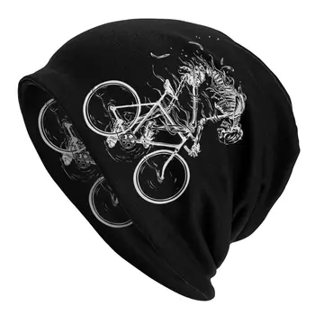 Scheletul Craniului Ciclu Capac Strada Chelioși Căciuli Pălărie de sex Feminin de Primăvară cu Dublă utilizare Capota Pălărie Tricotate