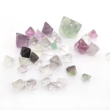 100gnatural Cuarț Colorat Rock, Specimen de Vindecare Cristale Fluorit Octaedru Pentru Decoratiom