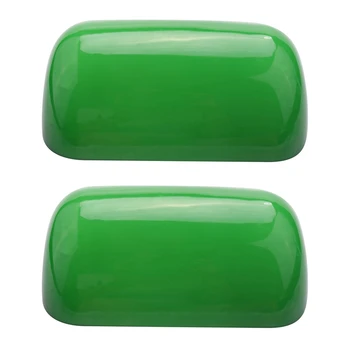 2X Culoare Verde de Sticlă Bancher de Lampă Capac/Bancherii Lampă cu Abajur Abajur