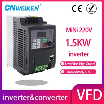 1,5 KW/2,2 KW 220v Convertizor de Frecvență Reglabil de Viteză pentru CNC cu Ax de Comandă a motorului VFD Convertor Invertor