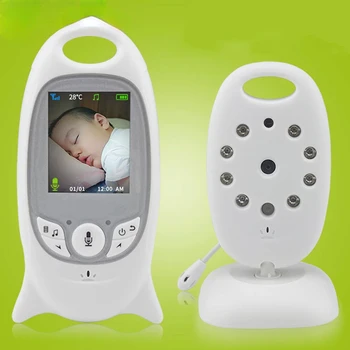 Wireless Video Baby Monitor 2.0 inch de Culoare Camera de Securitate 2 Mod de a Vorbi NightVision IR LED-uri de Monitorizare a Temperaturii cu 8 cântec de Leagăn