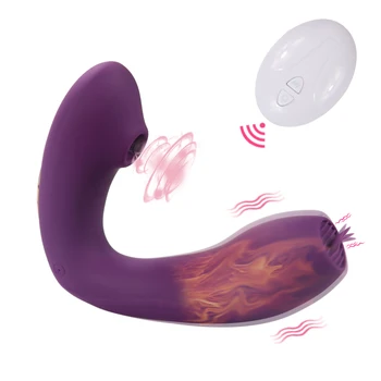 Telecontrol Vibratoare Pentru Femei Suge Vibratorul Cu Încălzire, Jucarii Sexuale Pentru Femei Masturbator Vibrator Anal Plug Stimulare Vaginala