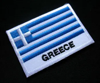 Transport gratuit Brodate de Cusut cu Cârlig și Buclă de Suport Flag Patch GRECIA HELLAS ELENĂ NATIONAL FLAG Patch