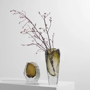 Moderne De Lux Lumina Mână Proiectat Vaza De Sticla Ornamente Flori De Artă Living, Masă De Cafea Noi Acasă Decoratiuni Accesorii