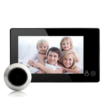 1080P Vizor Usa cu Camera 4.3 Inch Ecran Color Cu Clopotel Lumini cu LED-uri Electronice Usa Viewer de Securitate