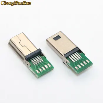 ChengHaoRan 100buc Mini USB 10P Priza Adaptor de Încărcare W/ CALCULATORUL de Bord Mini 10 Pini de sex Masculin Cablu de Date USB Conector