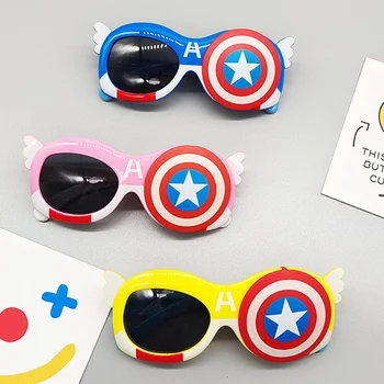 Marvel Captain America pentru Copii ochelari de Soare Anti-UV Personalitate ochelari de Soare Baieti si Fete Trendy Desene animate Umbra Ochelari Cadou