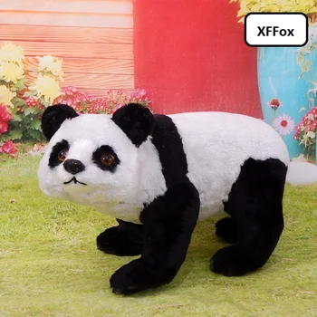 mare viața reală panda model de plastic&blanuri panda drăguț papusa casa decor cadou despre 40x25cm xf2188