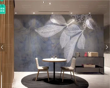 Elegant, Modern linii frunze Nordic textura tapet,living, dormitor, TV, canapea de perete bucatarie bar de birou camera de hotel murală