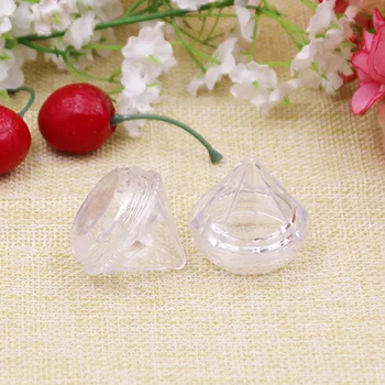 50/100buc 5g de Călătorie Portabil Mini Cosmetice Sticlă Goală Forma de Diamant Machiaj Fard de pleoape Crema Recipient de unică folosință, Sticle