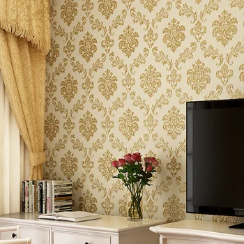 beibehang Embosse European Modern Floral wallpaper pentru pereti 3 d TV 3D de Fundal de Hârtie de Perete Pentru Camera de zi de pe Desktop papel murală