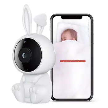 Intelligent Video Baby Monitor audio bidirecțional de Asteptare 100-gradul de Super-Wide-angle Rezolutie de 1080p HD Vision Camera