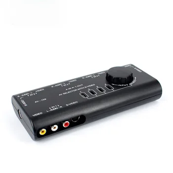 4 În 1 iesire AV RCA Casetă de Comutare AV Audio Video Semnal Selector cu RCA Cablu Pentru Televizor DVD VCD TV Switcher Splitter 4 Way
