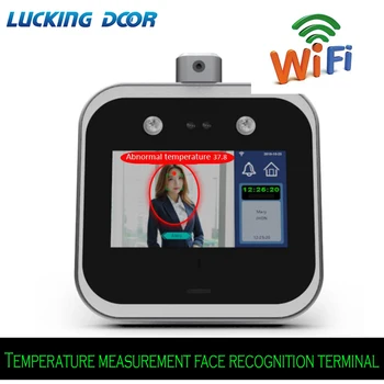 5 inch Touch Screen, wifi măsurare a Temperaturii de recunoaștere a feței terminal Angajat pontaj fata dinamic de control al accesului
