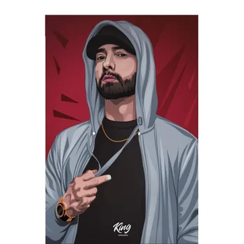 Eminem Degetele mijlocii Personalizate de Hârtie de Perete Imagine Clasică Printuri Retro postere de Perete Poster(20X30) decor acasă U1-676