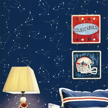 beibehang Personalitate de desene animate tapet dormitor, living, camera copiilor hotel tavan Mediteraneene constelație tapet