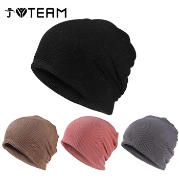 2022 Nouă Naștere Pălărie Toate-Meci de Acoperire Capac Plus Catifea Cald Rece Hat pentru Barbati Femei Tricotate Gramada Pălărie Cap de Somn