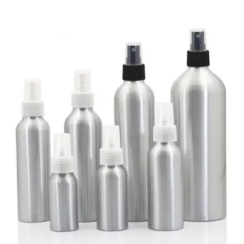 En-gros 150pcs/lot 30/50/100 ml Aluminiu sticla cu pulverizator de Ceata Fina de Aluminiu Umple Sticla cosmetice spray borcan