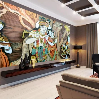 beibehang Personalizate wallpaper 3d foto picturi murale Brahman Indian retro palace tapete murale decor acasă papel de parede tapet 3D