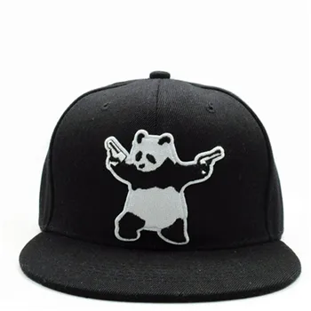 Desene animate panda broderie Șapcă de Baseball capac de hip-hop Reglabil Snapback Pălării pentru bărbați și femei 355