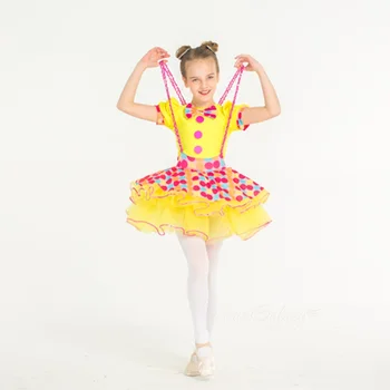 H2724 Copii, Balet Dans, Costum De Fete Etapă A Performanțelor Profesionale Show Rochii Tutu Copii Maneca Scurta Pentru Dans