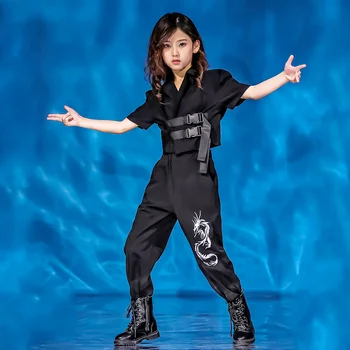 Copiii Jazz Costume De Dans Pentru Fete Coreene Hip Hop, Dansul Strazii Costume Topuri Pantaloni Copii Performanță Dans Haine